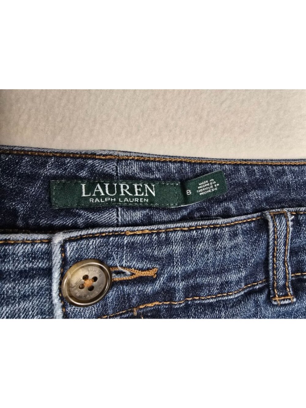 Lauren Ralph Lauren Womens Denim Bermuda Shorts Size 8 - Picture 2 of 6